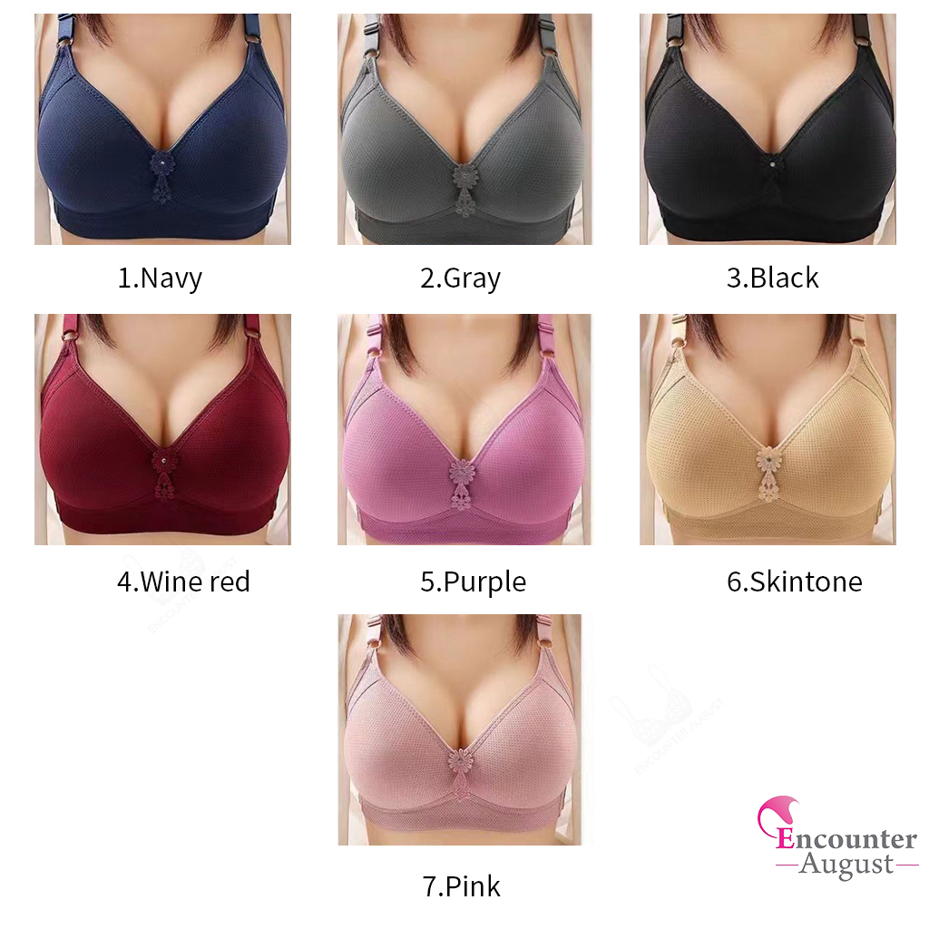 Plus Size 36-48 Big Cup BC Bra Women 3/4 cup Wireless 40-42-44-46 C168 - Image 3
