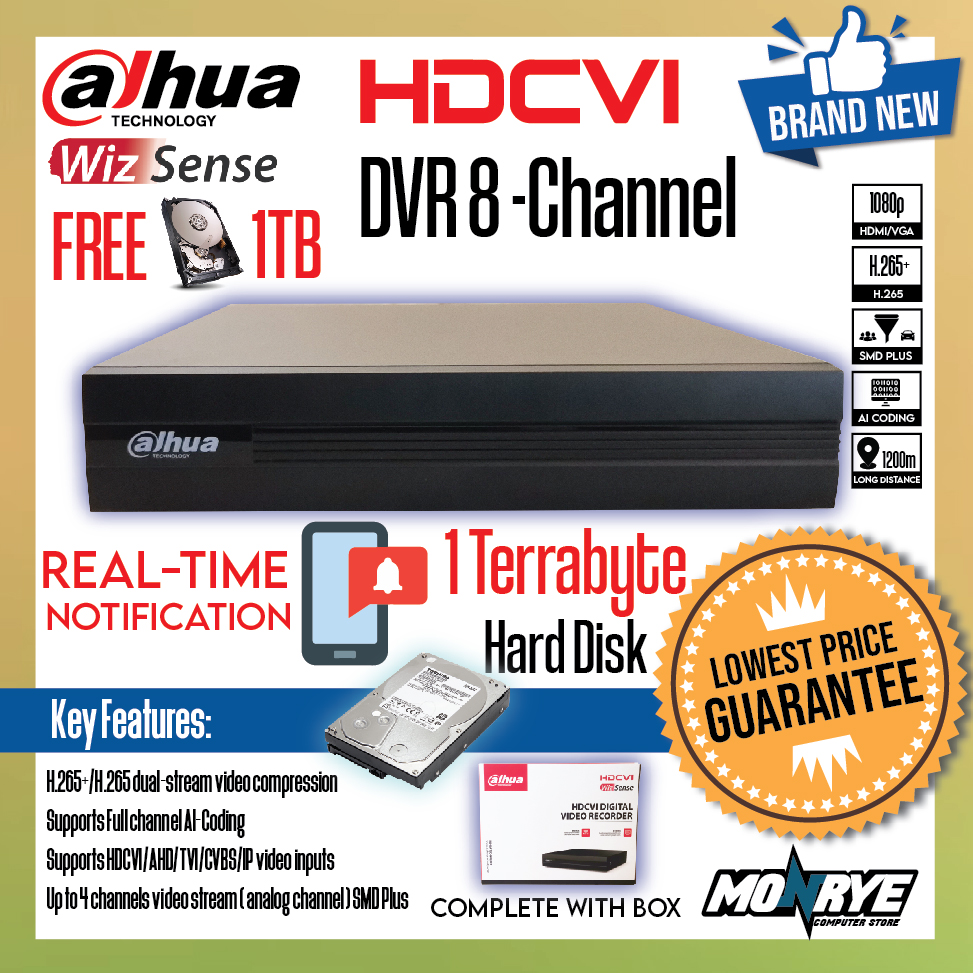 8 channel dvr with 1tb hard drive price