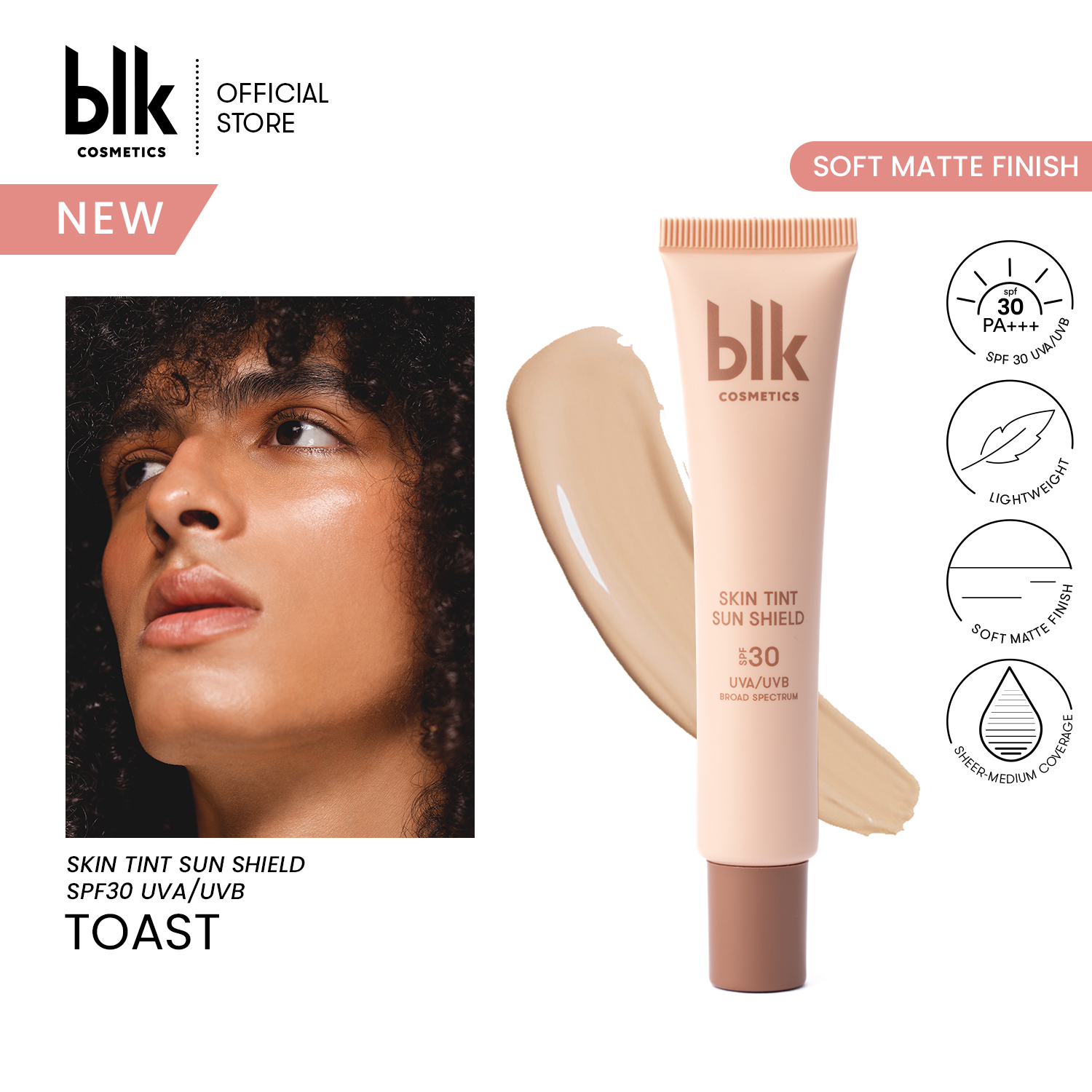 Discount on Blk Cosmetics  shoes - SKU: Blk Cosmetics Universal Skin Tint Sun Shield Spf30 08 Toast (Deep With Neutral Undertone)
