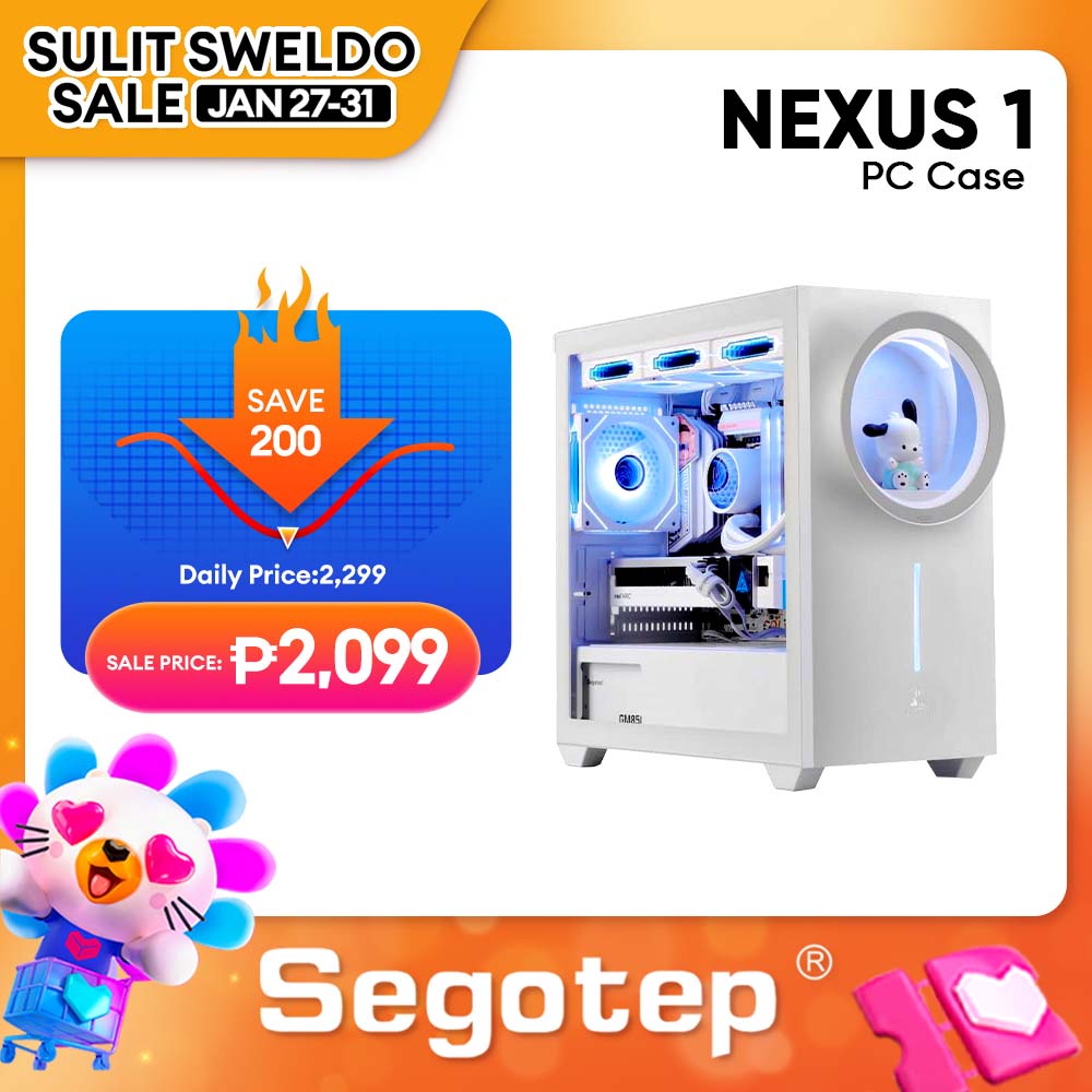 Segotep Nexus 1 PC Case   w/ Free Sanrio Figure