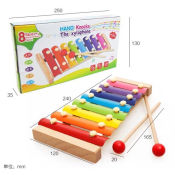 Children's wooden hand percussion xylophone musical toys educational toy for kids Early Educational Wooden Montessori Toys for your Babies and Toddlers