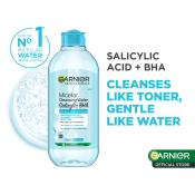 Garnier Salicylic Acid Micellar Water - Oily Skin Cleanser