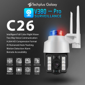 V380 Pro Outdoor/Indoor CCTV Camera with Night Vision - Waterproof