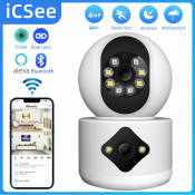 iCSee 4MP Dual Lens WiFi Camera with AI Human Detection