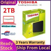 Toshiba 1TB/2TB Portable External Hard Drive with USB 3.0