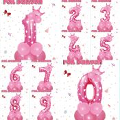 32" Crown Foil Number Balloons - Birthday Party Decor #FB4209