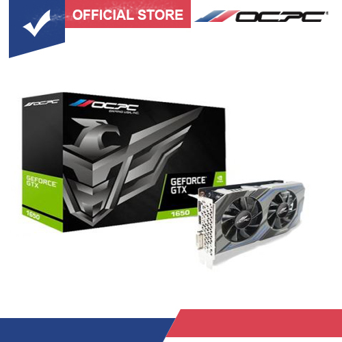 OCPC GF GTX 1650 4GB-GDDR6 /DVI+HDMI+DP/192-BIT/DUAL FAN (OCVN1650G4D6)