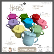 Hoshi Baby Mini Silicone Sippy Cup, BPA-Free, 6Mos+