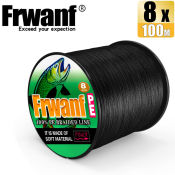 Frwanf 100M 8-Strand Black Braided Fishing Line 6-300LB