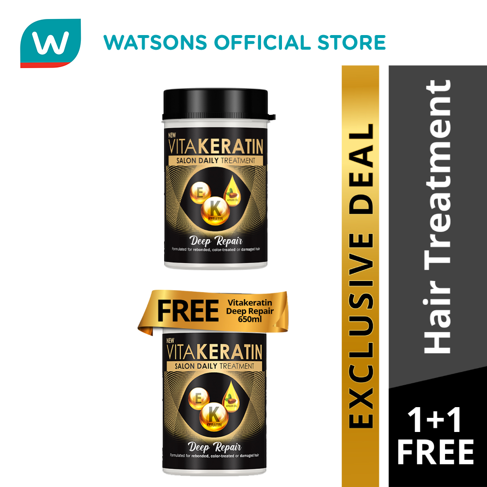 Lazada Philippines - VITAKERATIN Treatment Deep Repair 650ml BUY ONE GET ONE FREE