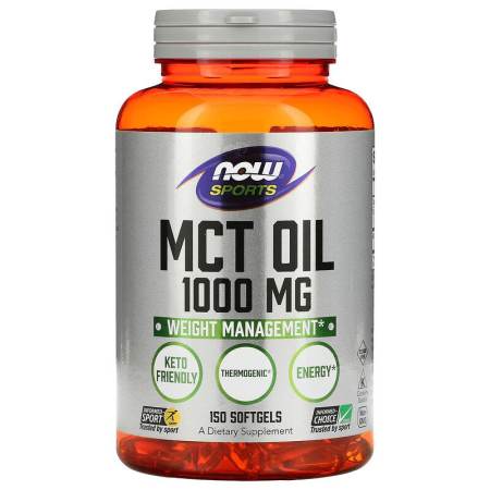 Now Sports MCT Oil Softgels - Cardiovascular Support Dietary Supplement