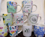 Assorted Ceramic Coffee Mugs for Home Goods