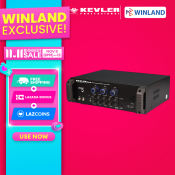 Kevler by Winland High Power Integrated Videoke Amplifier 900W x 2 with 3.5mm Aux Mic Priority Button GX-8