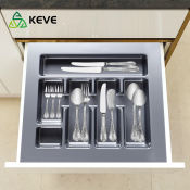 KEVE Cutlery Organizer Rack - Perfect for Kitchen Cabinet Drawers