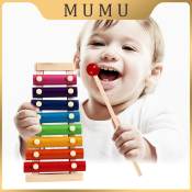 Children's baby eight-tone xylophone player knocks on the piano 8 months baby educational music toy