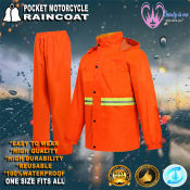 Vulcanize Stitch Raincoat: 100% Waterproof, Ideal for Motorcycle Riders