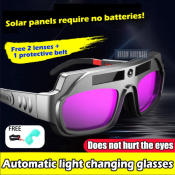 Solar Auto Darkening Welding Glasses - Eye Protection Goggles