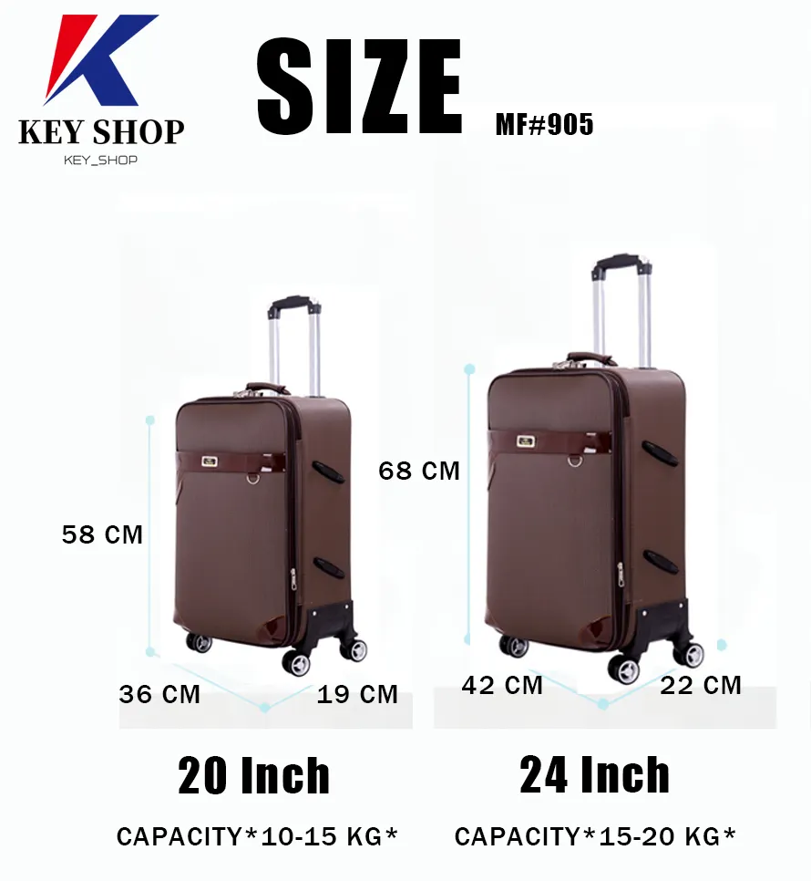 medium size trolley bag in cm