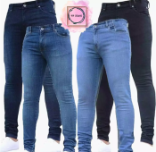 Korean Skinny Stretchable Jeans Pants for Men, 6 Colors Available