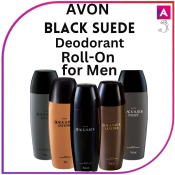 Avon Black Suede Leather Men's Deodorant Roll-on - Best Seller