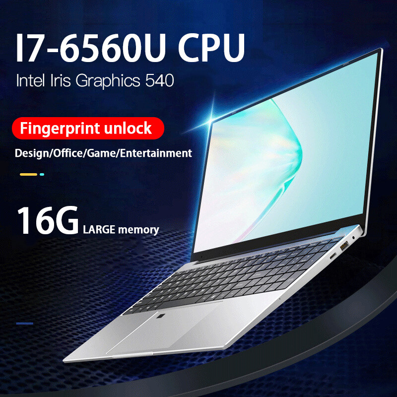 Lazada Philippines - [Free gift] Fingerprint unlock 15.6-inch Intel Core i7 6560U 16GB RAM 512GB SSD processor laptop ultra-thin portable office gaming portable laptop with Windows 10 system