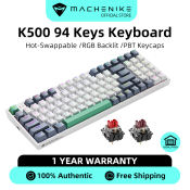 Machenike K500 RGB Mechanical Keyboard with Hot-Swappable Switches