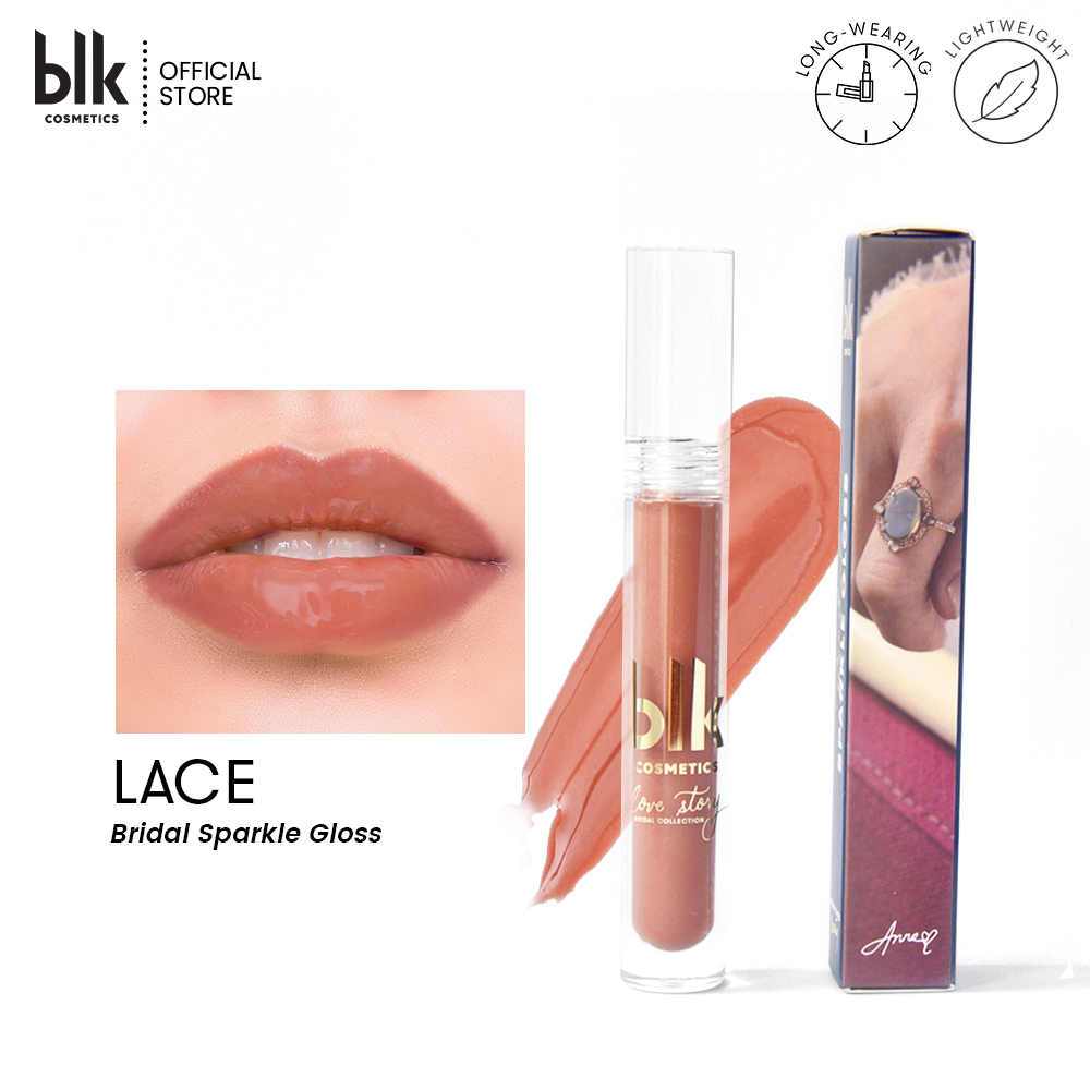 Discount on BLK Cosmetics  shoes - SKU: blk cosmetics Bridal Sparkle Gloss Lace [Moisturizing, Non-sticky, Lip gloss, Make up]