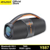 Awei Y887 Portable Bluetooth Speaker with 3D Surround Sound