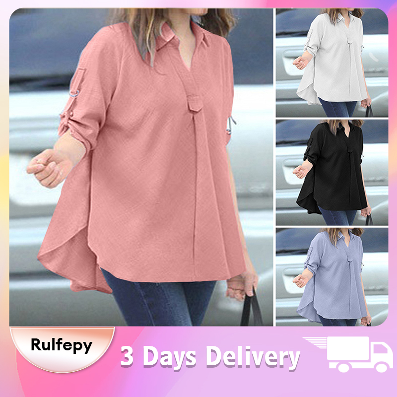 UR Bold Cranberry Stretch Chiffon Blouse main image 0