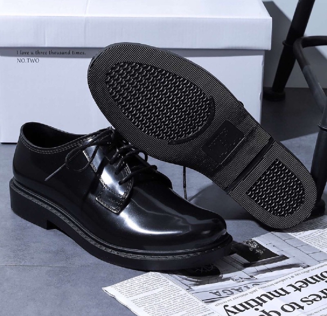 Guard Security Men's Black Oxford Lace Up Shoes