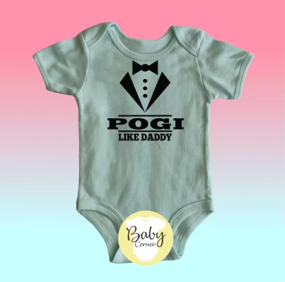 Pogi like daddy ( statement onesie / baby onesie / infant romper / infant clothing / onesie ) (5)