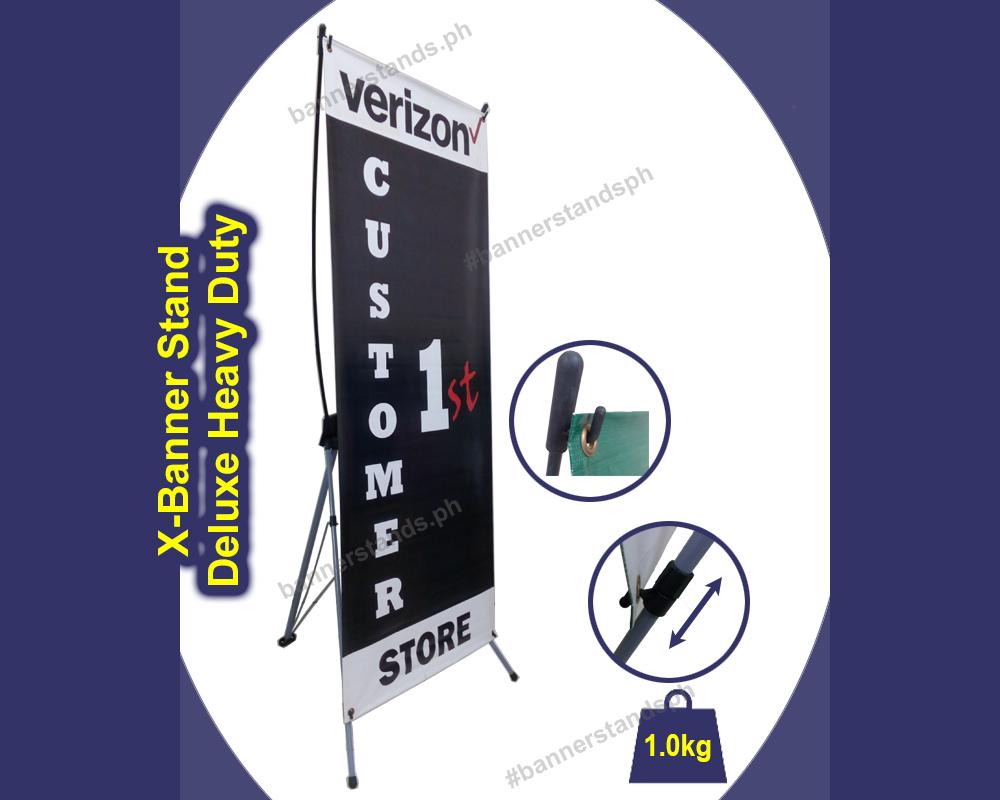 Deluxe Heavy Duty X Banner Stand 2ft X 5ft For Tarpaulin