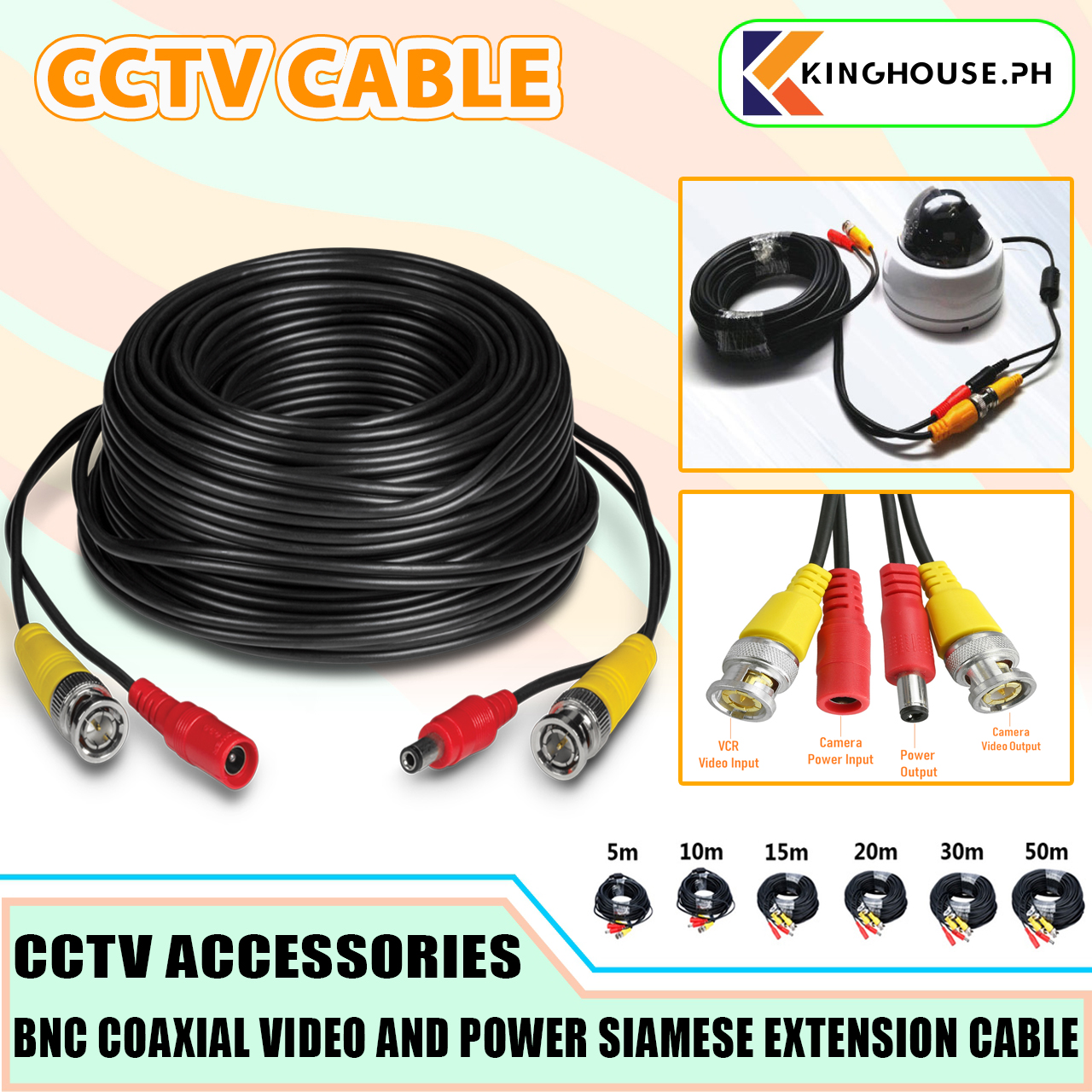 CCTV CABLES 5m/10m/15cm/20m/...