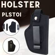 Compact Universal Nylon Holster with Quick Draw Metal Clip