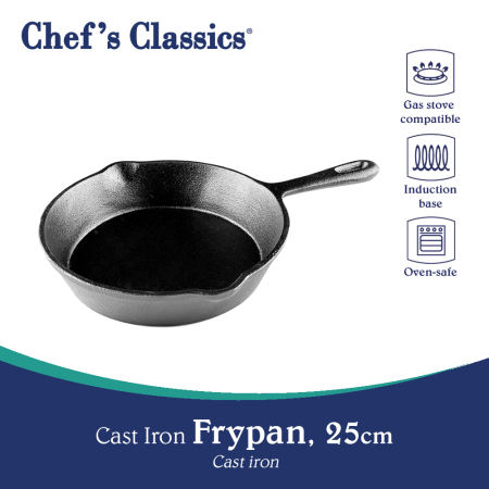 Chef's Classics Cast Iron Frypan, 25cm