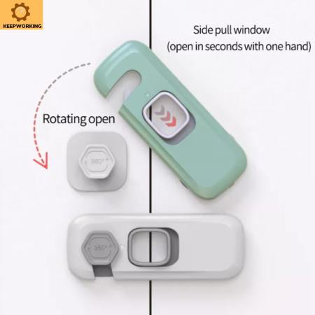 Keep Working Safety Locks Strap Baby Safety Drawer Refrigerator Anti-Pinch Hand Sliding Door Closet Cabinet