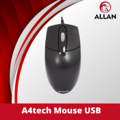 A4Tech USB Optical Wheel Mouse 1000DPI (1pc/3pcs)