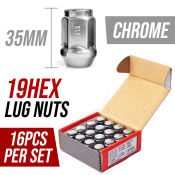 Bull Lock 19hex Wheel Lug Nuts 16pcs/set CHROME