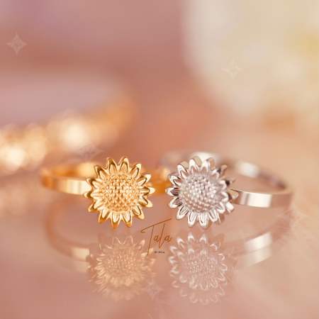 Tala by Kyla Sunflower Fidget Ring Plus Premium Gift Box