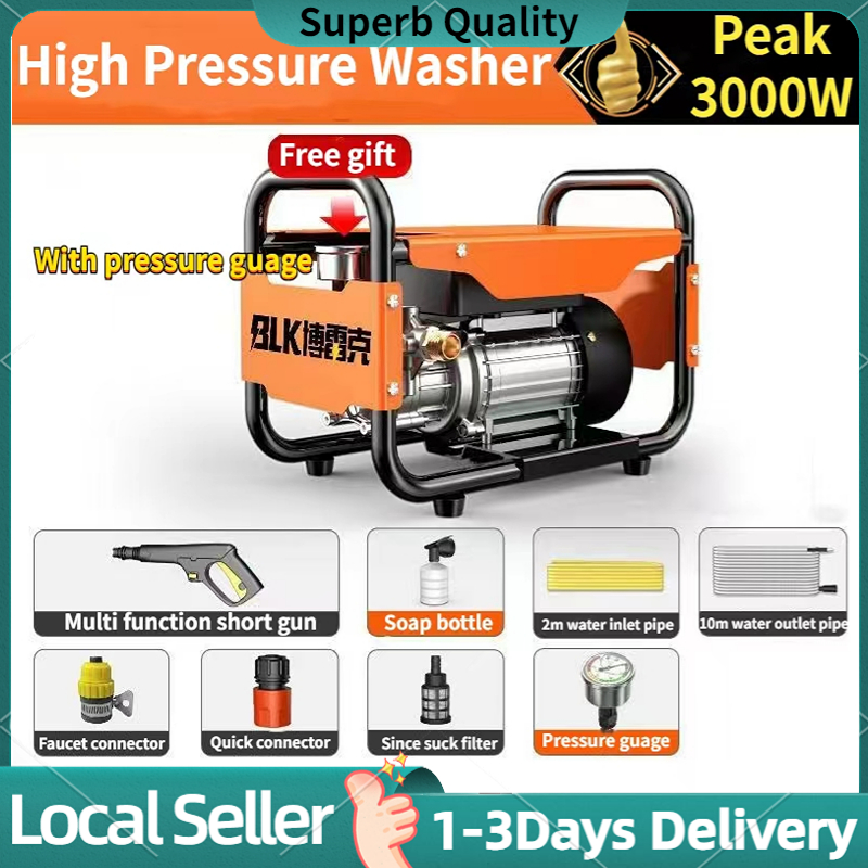 3000W High Power Car Wash Machine with Full Accessories