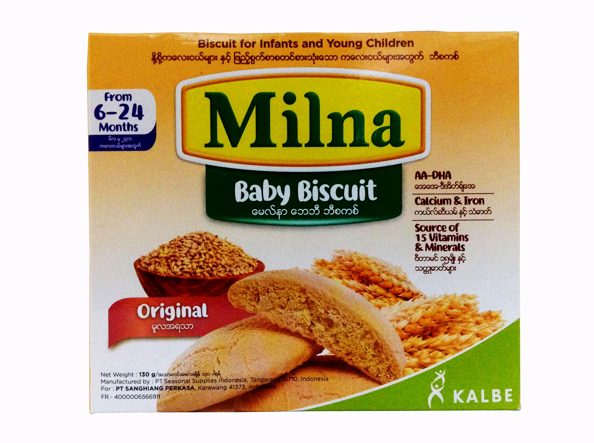 ON SALE:Milna Baby Biscuit Original From 6-24 Months 130g