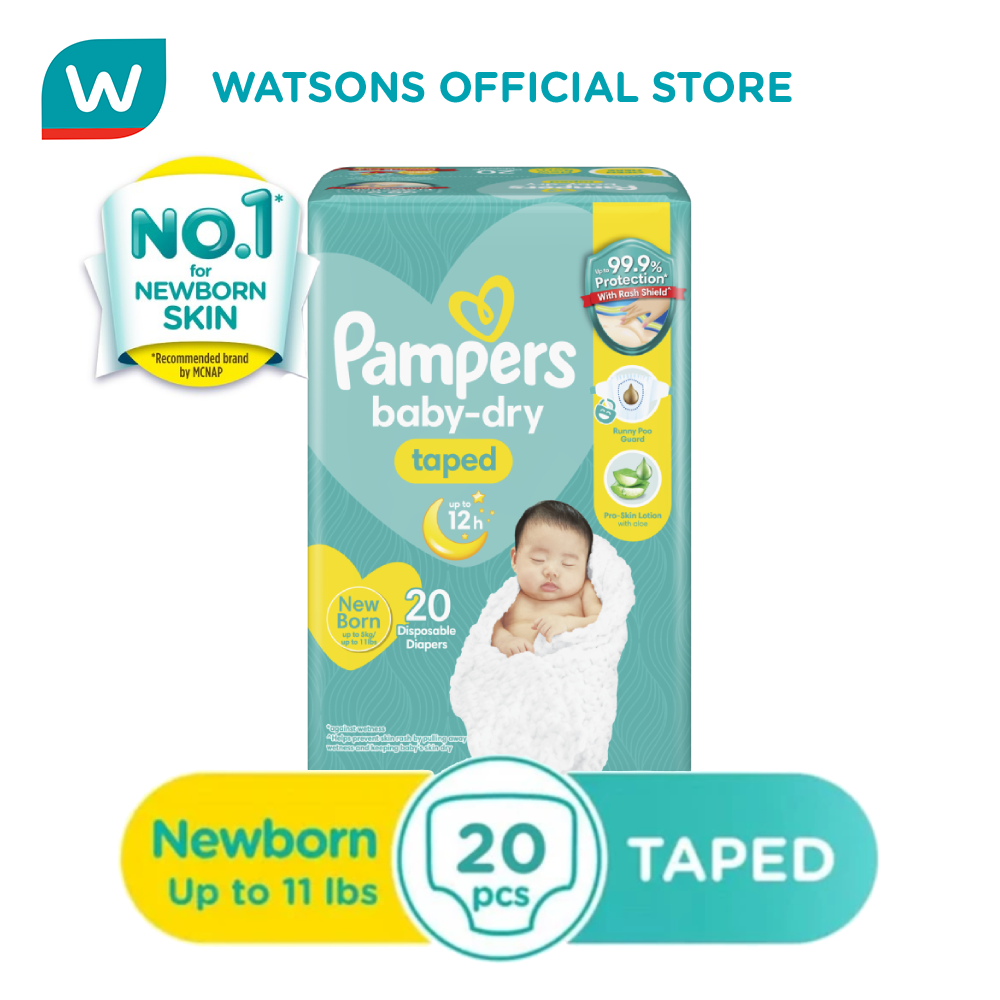 PAMPERS, Baby Dry Taped Value Diaper New Born 40s