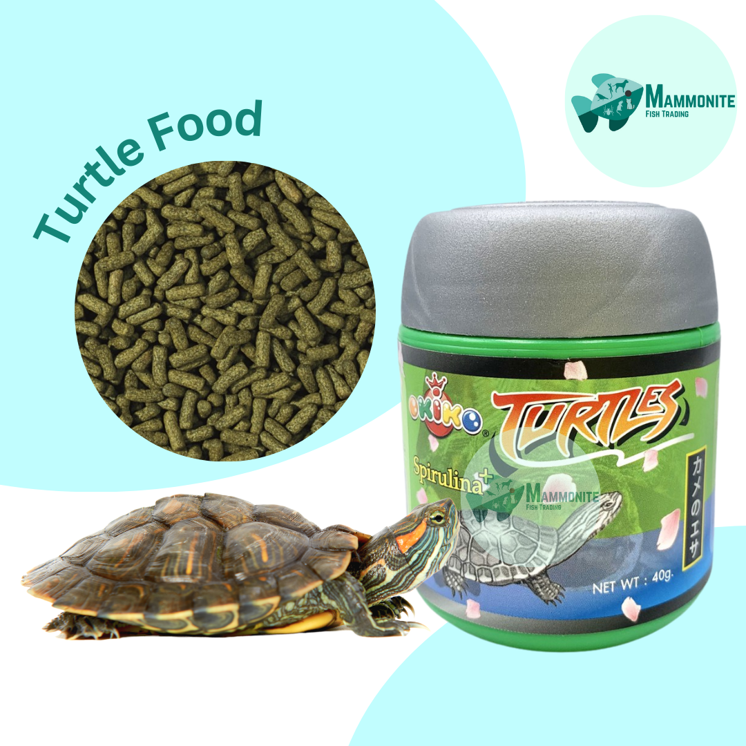 OKIKO TURTLE FOOD PELLETS WITH SPIRULINA MADE IN THAILAND