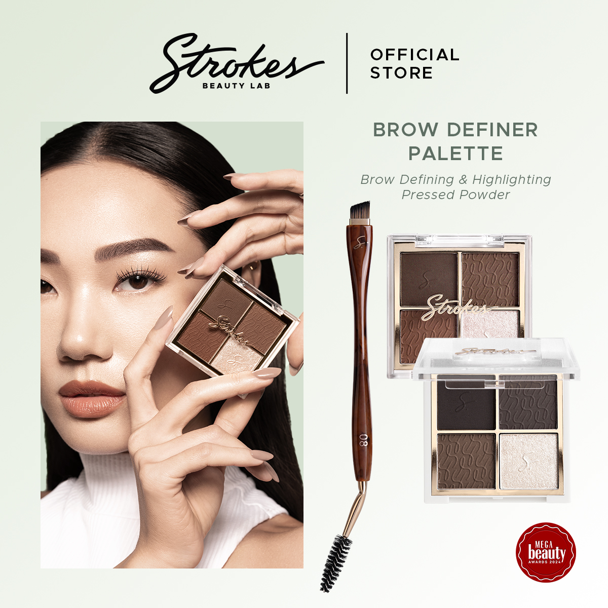 Discount on Strokes Beauty Lab  shoes - SKU: Strokes Brow Definer Palette (Brow Defining &  Highlighting Pressed Powder)