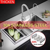 JUMBO Stainless Steel Kitchen Sink with Faucet Set