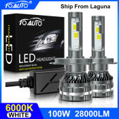 TOAUTO 100W Car LED Headlight Kit - Hi/Low Beam