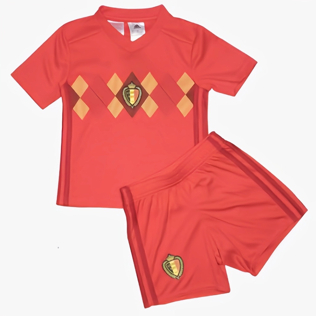 World Cup Belgium National Team Classic Jersey Set For Kids