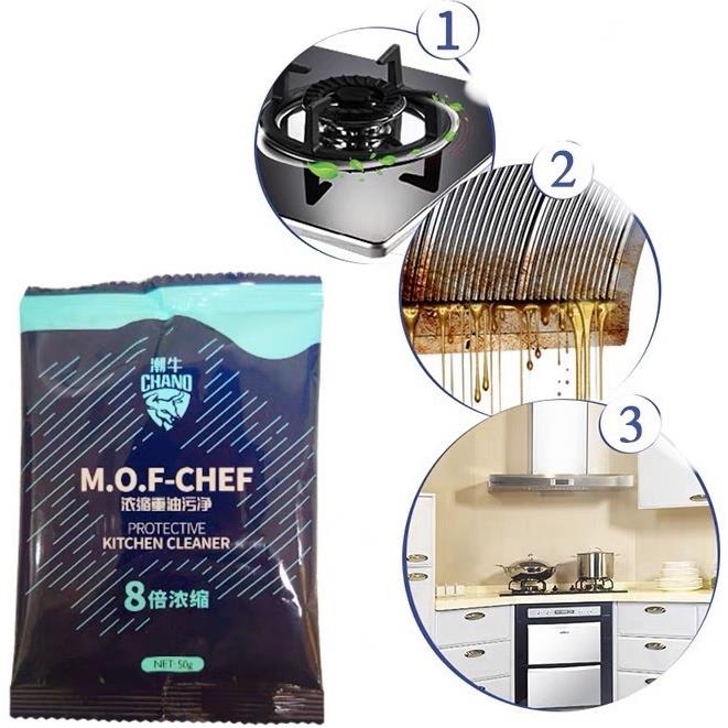 SILVER NANO MOF CHEF POWDER Multi-purpose kitchen cleaning powder Cleaning  stainless steel kitchen