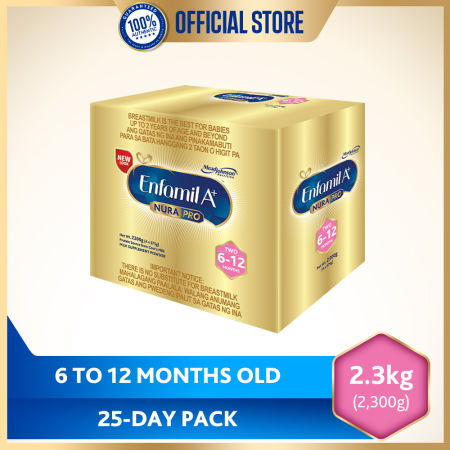 Enfamil A+ Two Nurapro 2.3kg Infant Formula Milk Supplement Powder for 6-12 Months