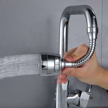 360 Degree Flexible Faucet Extender for Water Saving, Kitchen Sink